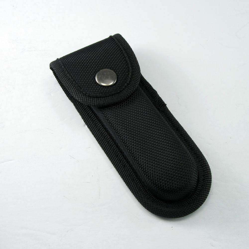 NEW Folding Knife Sheath Case Black Hard Box Reinforce Nylon for 5" Pocket Knife