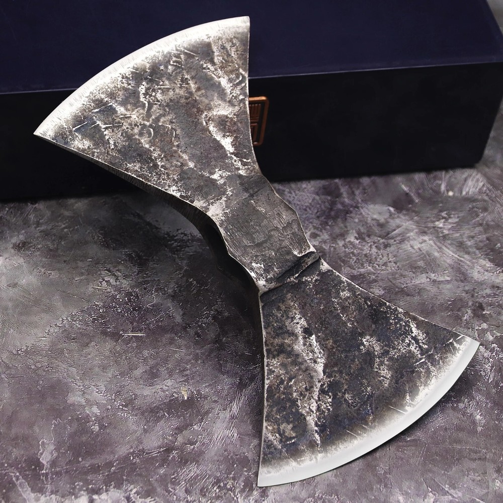 Short Double Sided Battle Axe Head Axehead Tactical Fighting Combat Ready Viking
