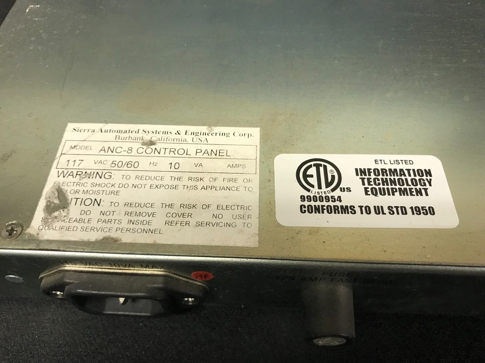 Sierra Automated Systems ANC-8 SAS ANC8 Alpha Output Controller Control Panel