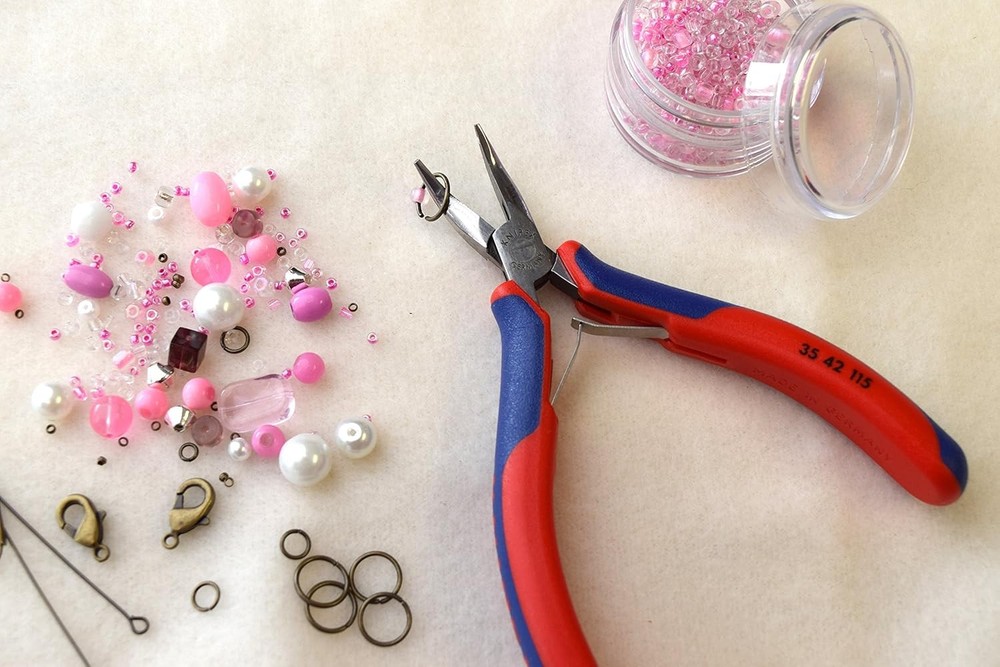 KNIPEX - 35 42 115 Tools - Electronics Pliers, Half Round 4.5-Inch, Multi