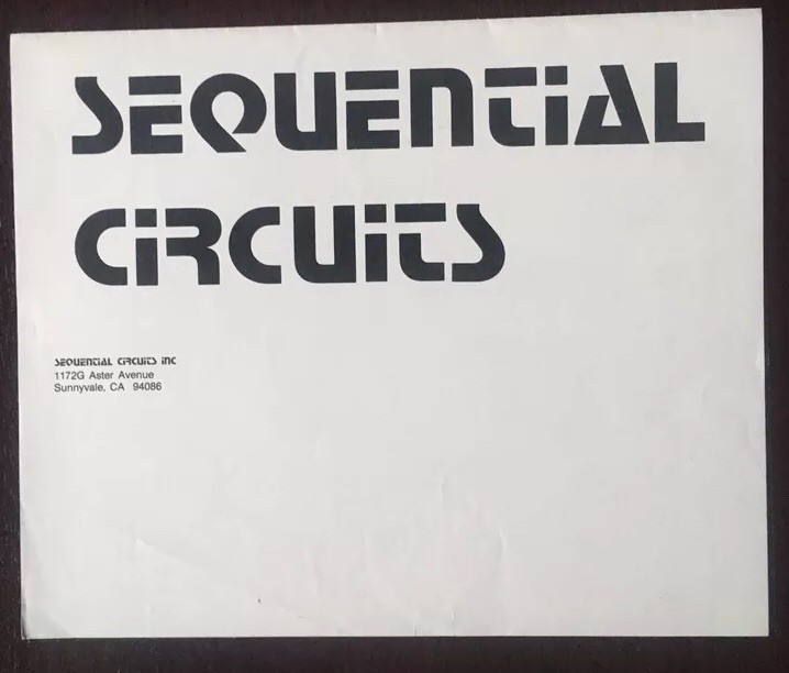 SEQUENTIAL CIRCUITS MODEL 700 PROGRAMMER - MANUAL- COPY