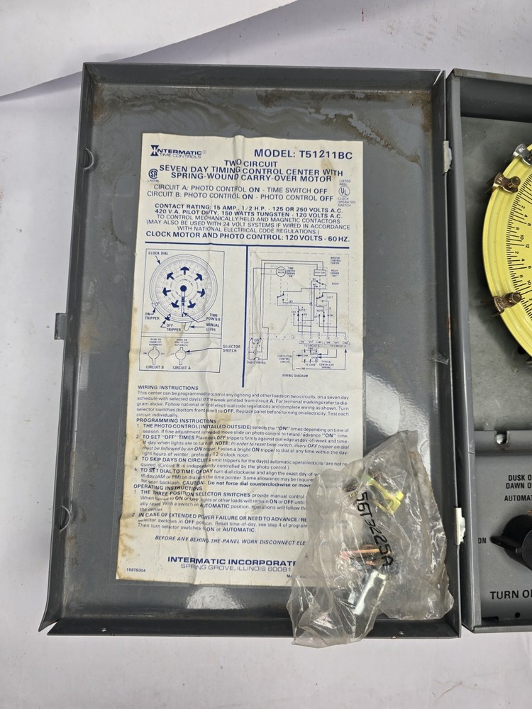 Intermatic T51211BC Electromechanical Timer 7 Day