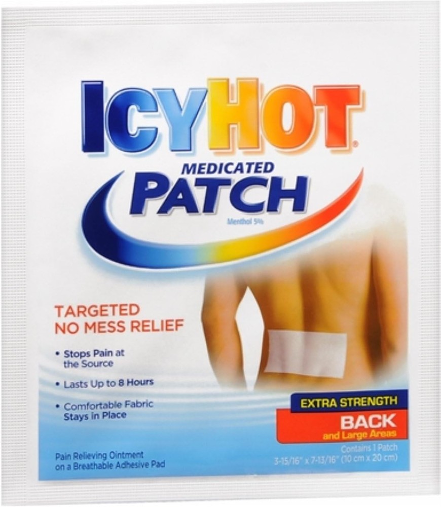 ICY HOT Extra Strength Medicated Patch, Large 1 ea