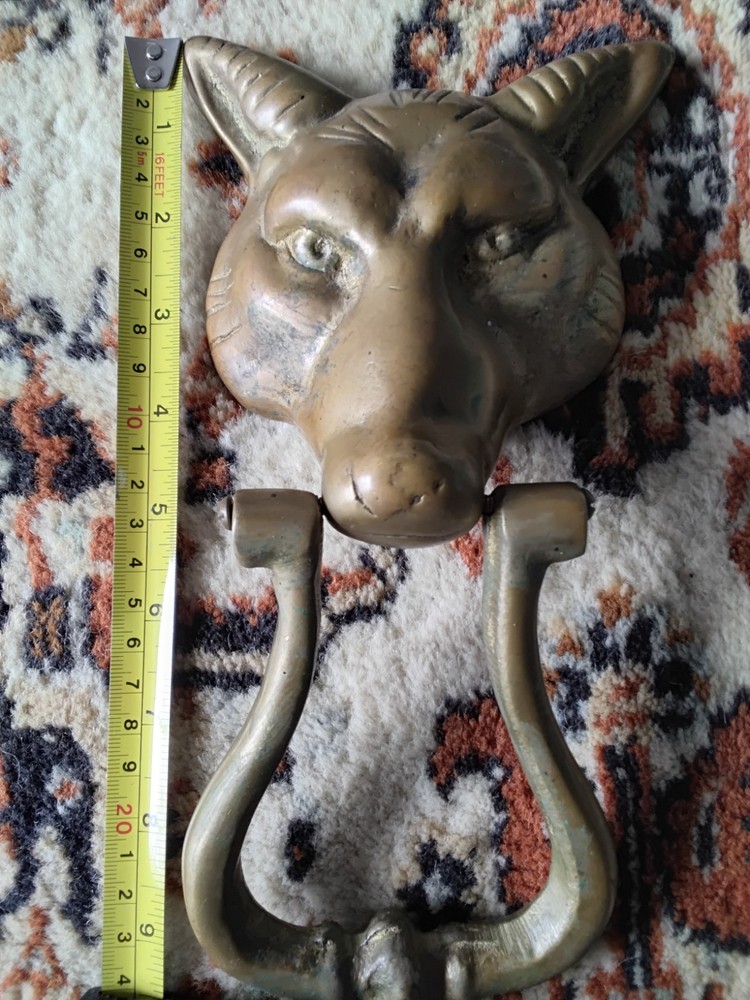 vintage fox doorknocker