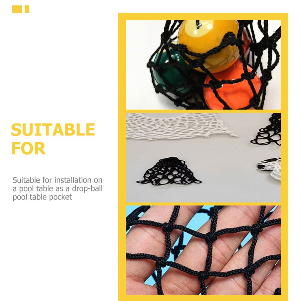 6X Pool Table Mesh Bag Billiards Net Pocket Pockets Reducers Replacement