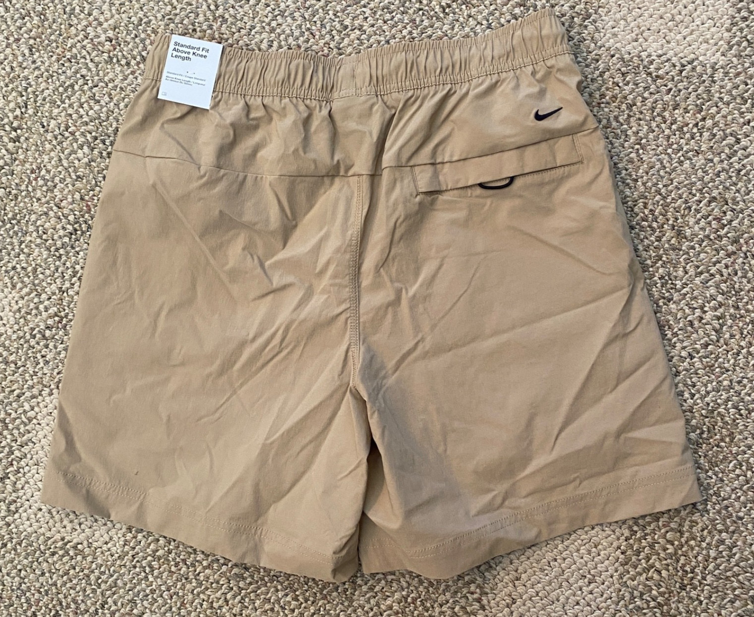 Nike Tech Woven Shorts Casual Lounge Athletic HQ0470-297 Khaki Tan $85 Men's L