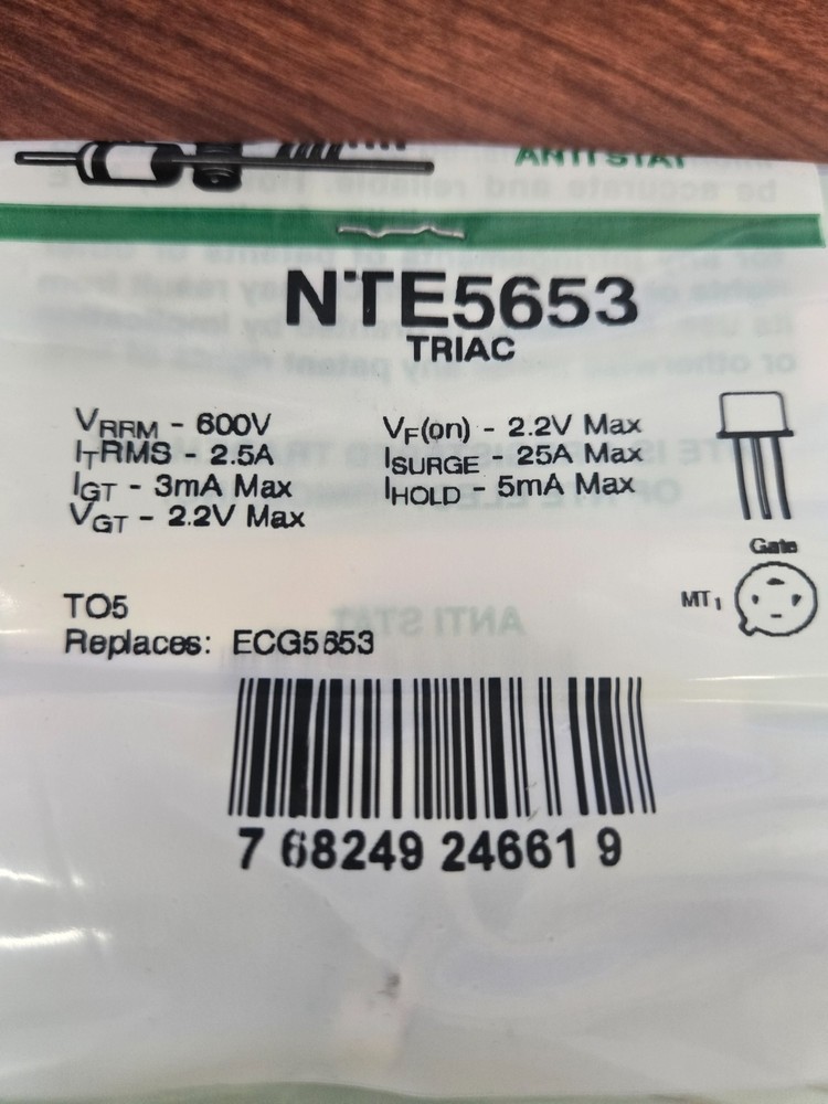 NTE5653 TRIAC