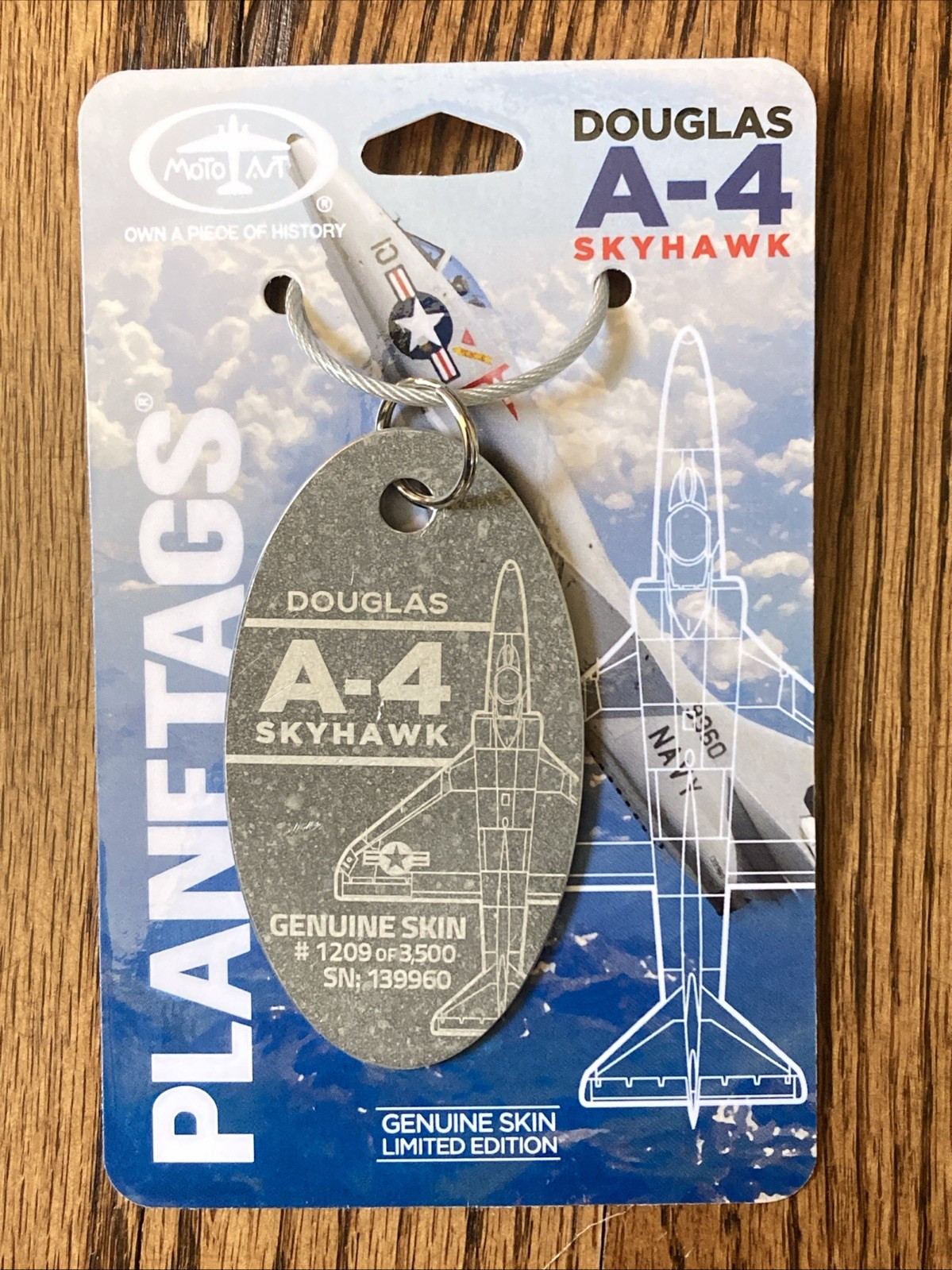 Douglas A-4 Skyhawk PlaneTag, Metal, #1209/3500