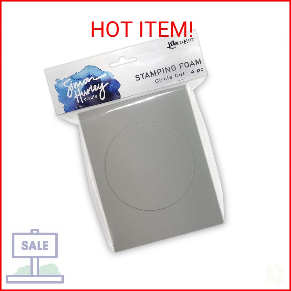 Simon Hurley create. Stamping Foam Circle Cut 4pc
