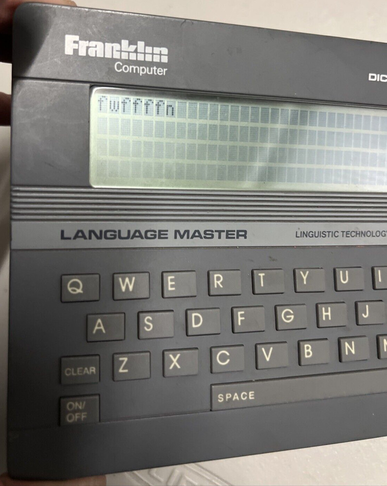 Franklin Language Master LM-2000 Gray *Tested & Working* Digital Retro 1987