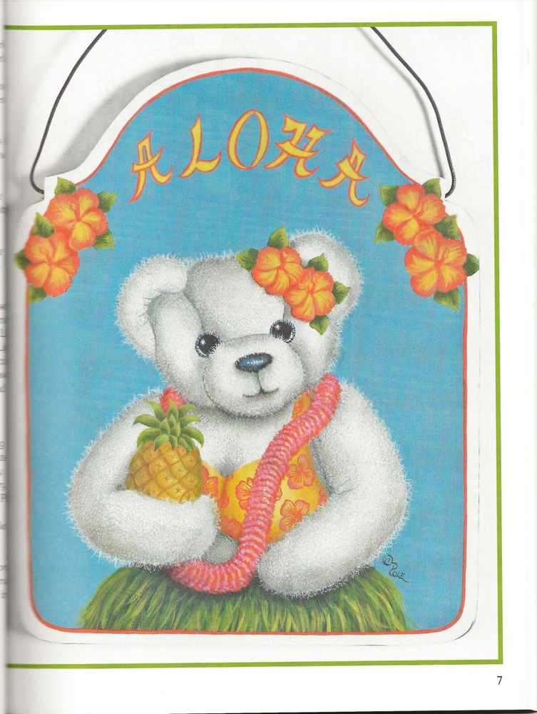 Treasured Teddies Debbie Cole Decorative Paint Pattern Book 10 Projects Bears