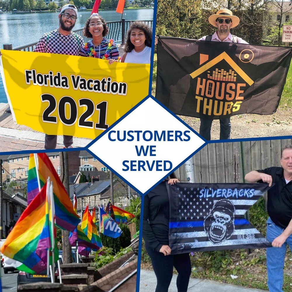 CUSVAL Custom Flag Personalized Flags Banners -We Provide Professional Design
