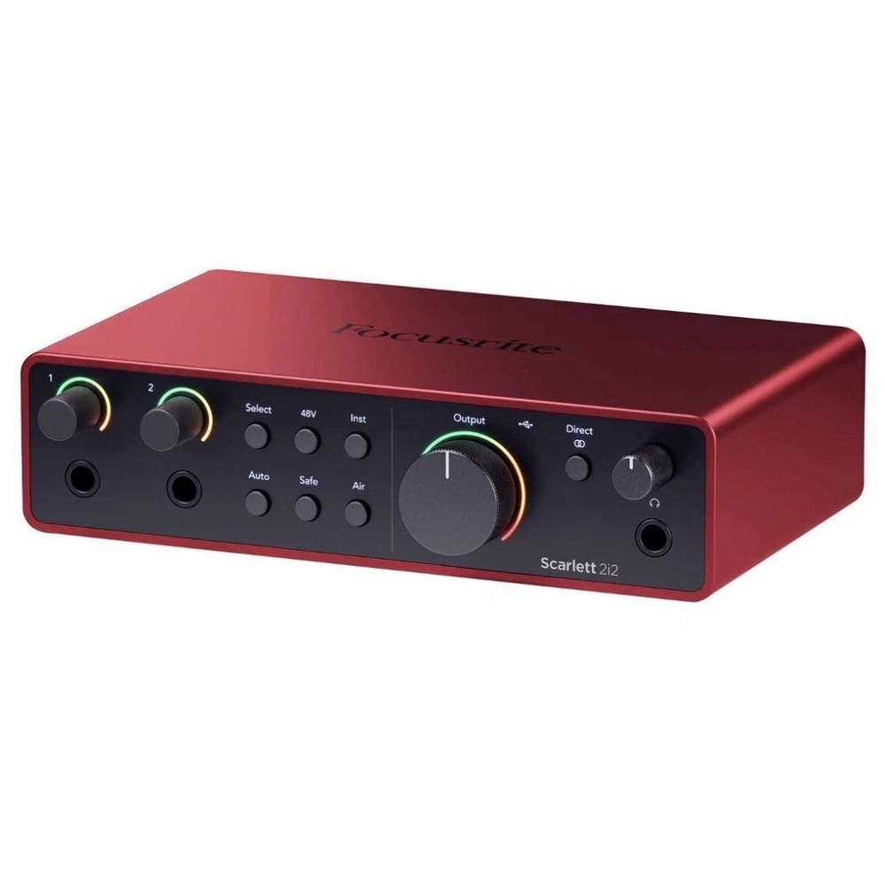 Focusrite Scarlett 2i2 4th Gen USB Audio Interface USB-C XLR TRS Phantom Power