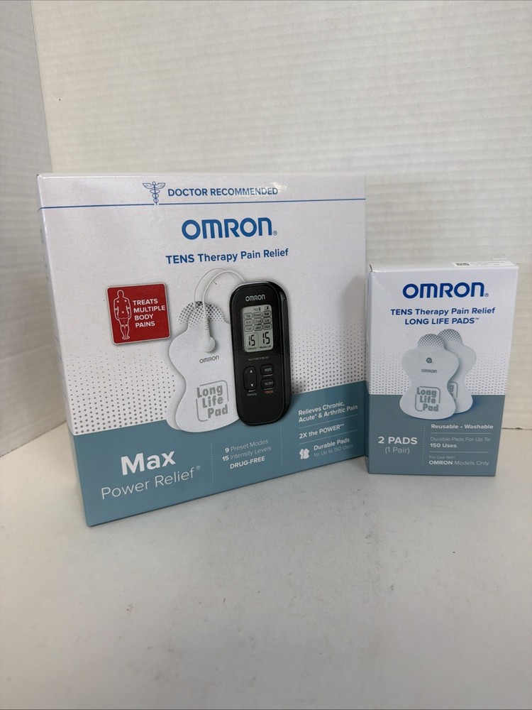 Omron PM500 Max Power Relief TENS Device Plus Extra Pad