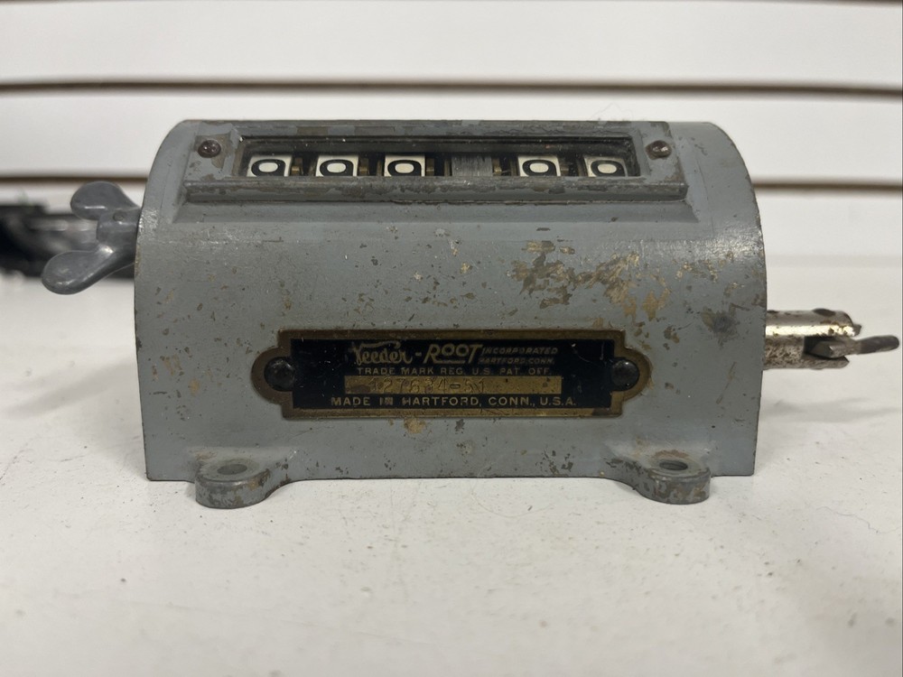 Working Veeder Root Mechanical 6-Digit Display Counter USA