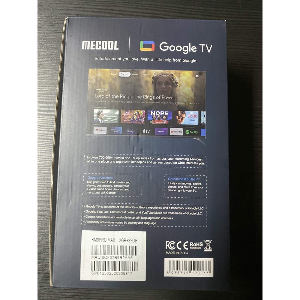 Mecool KM9PRO Max Ultra HD Streaming Box (Open Box, NEW)