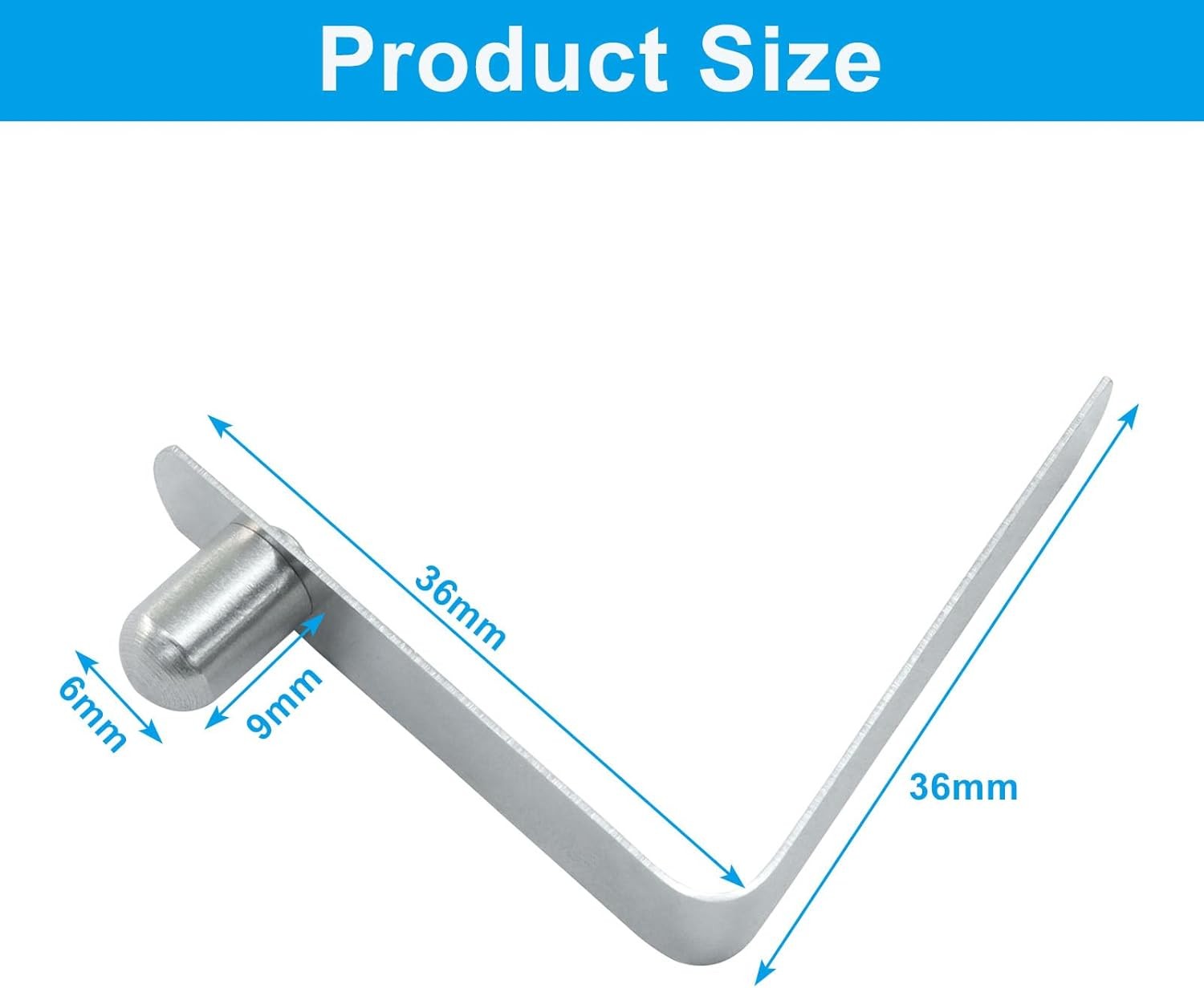 Stainless Steel Snap Clips Push Button Lock Tube Pins for Kayak Tent Canopy RV