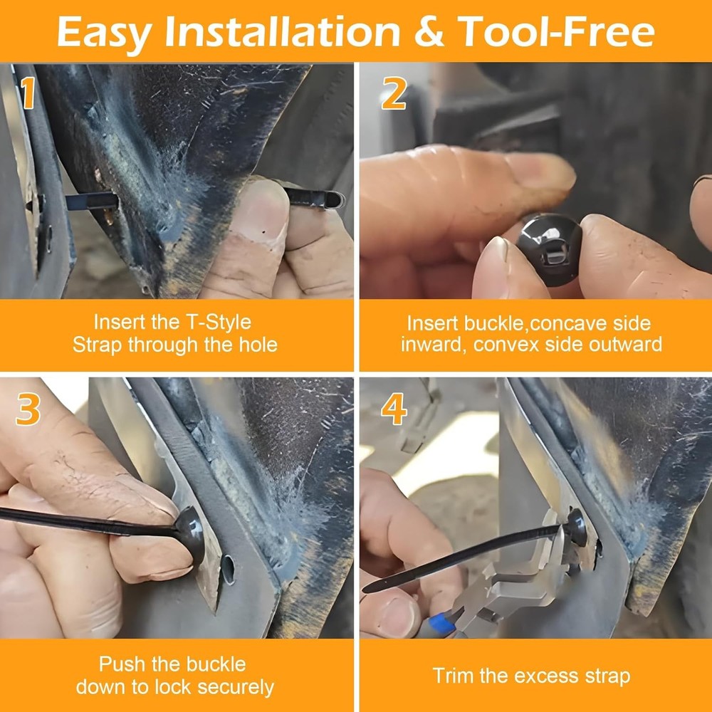 Universal Nylon Cable Tie Buckle Fasteners