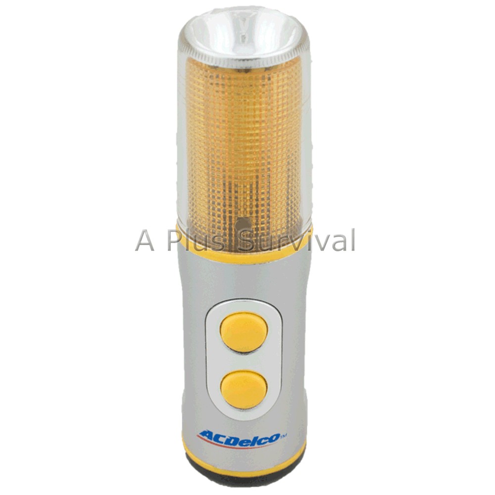 AC Delco Strobe Light with Flashlight Camping Survival Emergency Disaster Kits