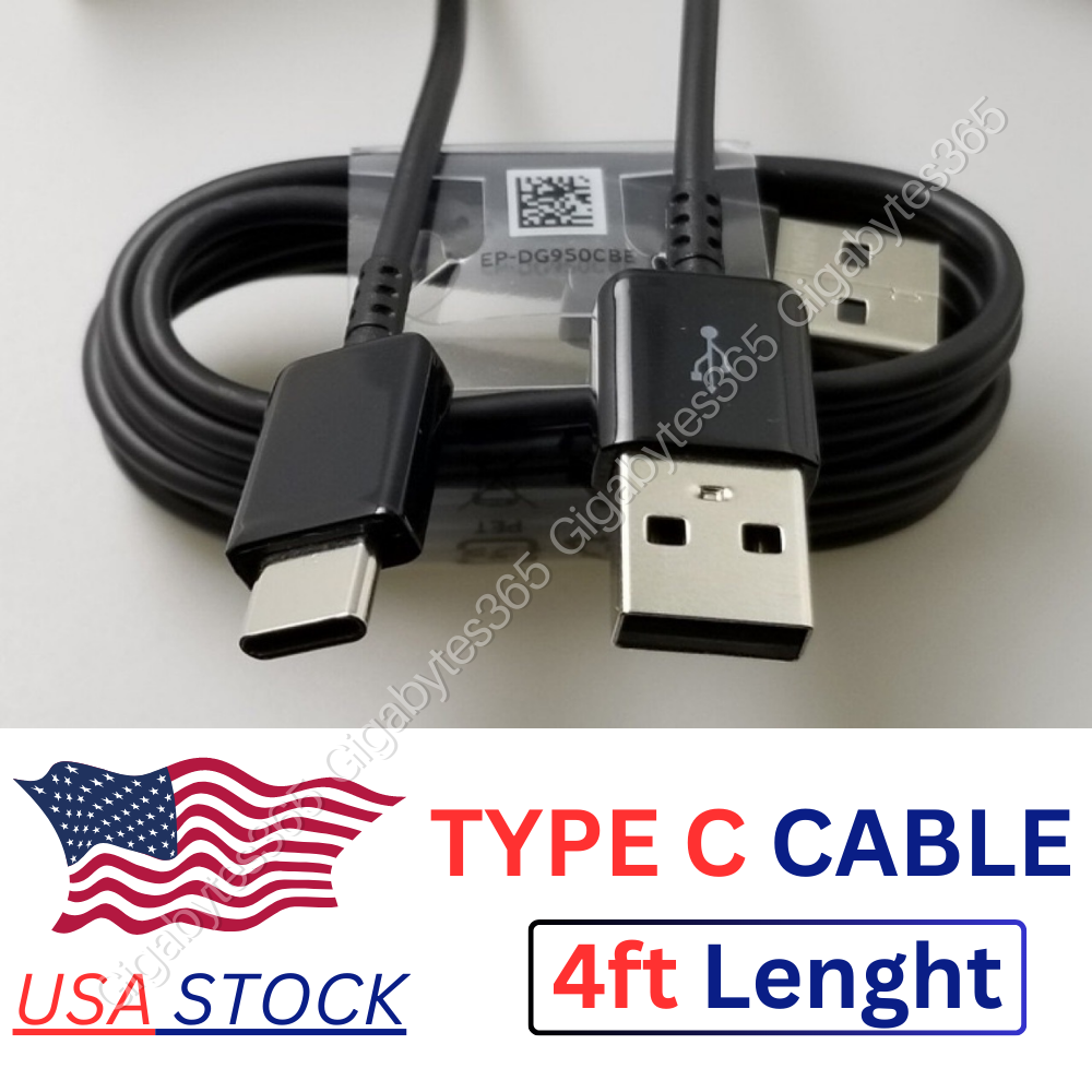 For Samsung USB TypeC Fast Charging Cable Galaxy S8 S9 S10 S20 S21 Plus Note 8 9