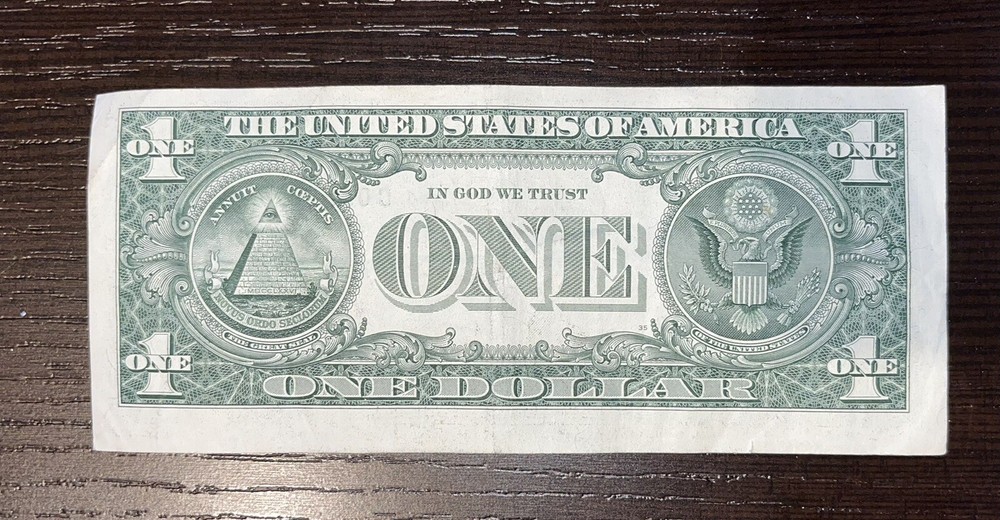$1 Dollar Bill Error ✨Misaligned ✨Misprint ✨Miscut✨Offset ✨2009 Note