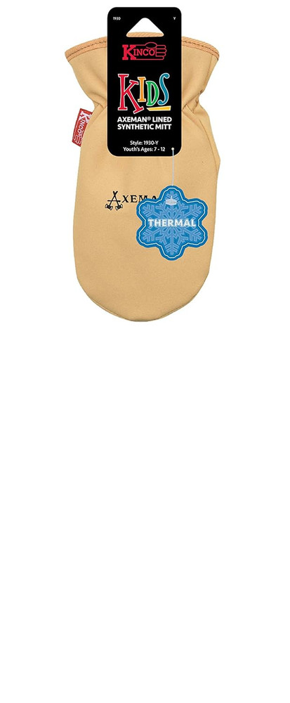 Kids' Axeman® Lined Grain Leather Mitt
