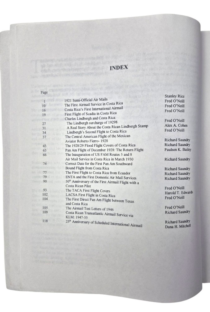 Airmail Postal History Society of Costa Rica Collectors SOCORICO 1999 Book