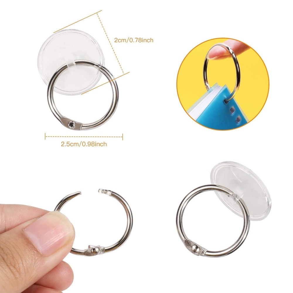 OOTSR 2cm Adhesive Ceiling Hook Small Disc Hanging Hook with 2.5cm Binding Ri...