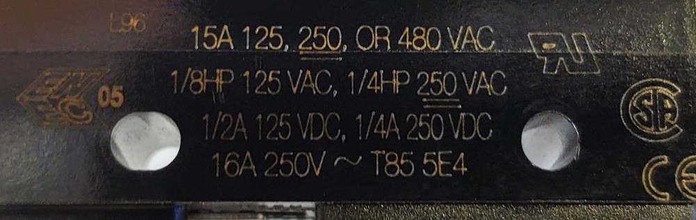 Honeywell BZ-2RW863 Basic Straight Levet Microswitch