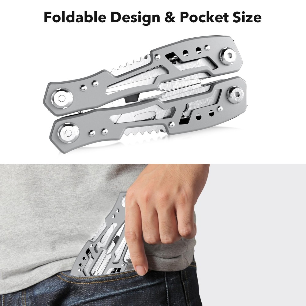 14in1 Multitool Plierspremium Portable Multi Tool with Safety Locking Professi