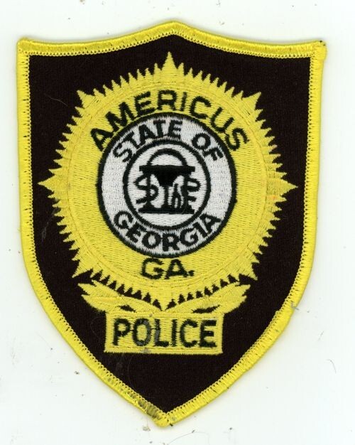 GEORGIA GA AMERICUS POLICE NICE SHOULDER PATCH SHERIFF