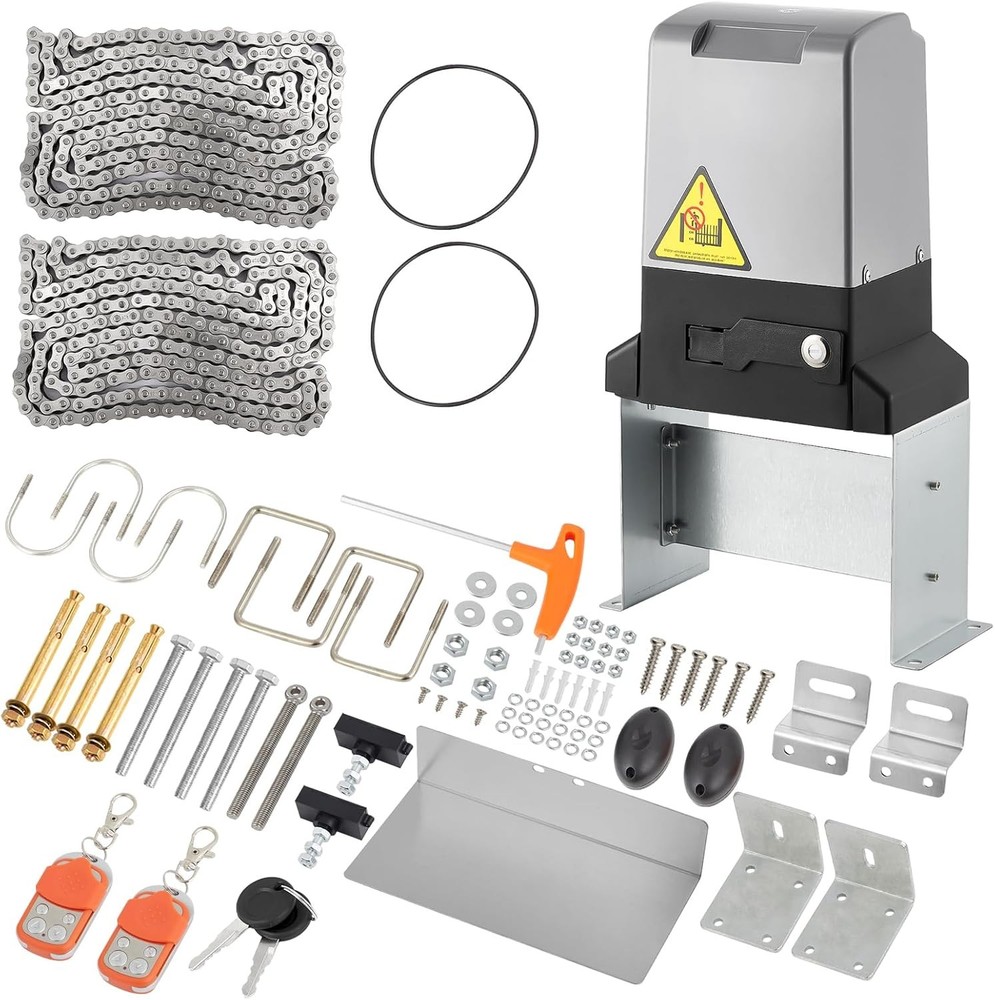 Automatic Sliding Gate Opener Electric Driveway Slide Gate Complete Kit