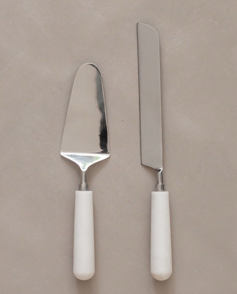 Wedding Cake Knife and Server Set