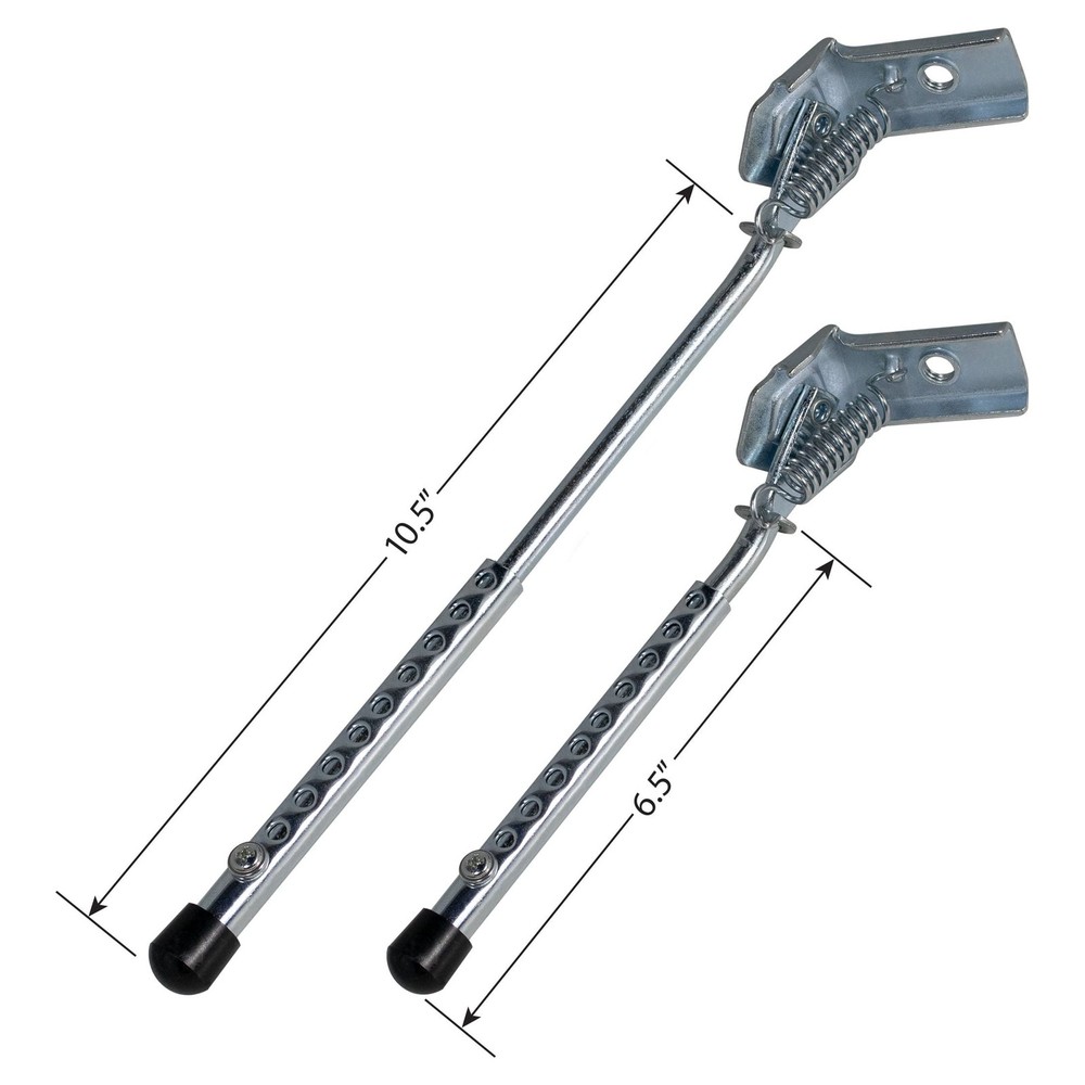 Concord Adjustable Bicycle Kickstand, Gray, 9.65"
