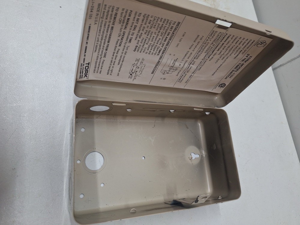 TORK Metal Timer Enclosure Empty Housing Replacement Case Only