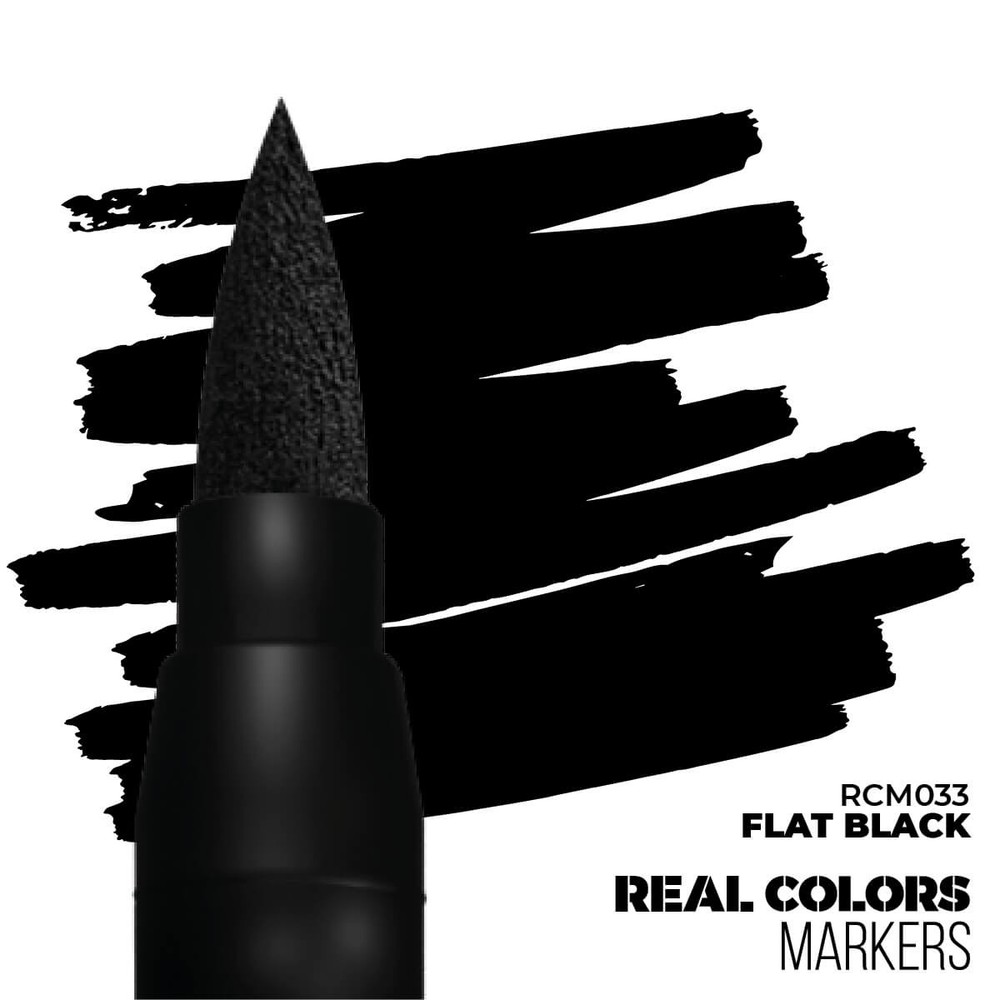 AK Interactive Acrylic Paint Marker Flat Black RCM033