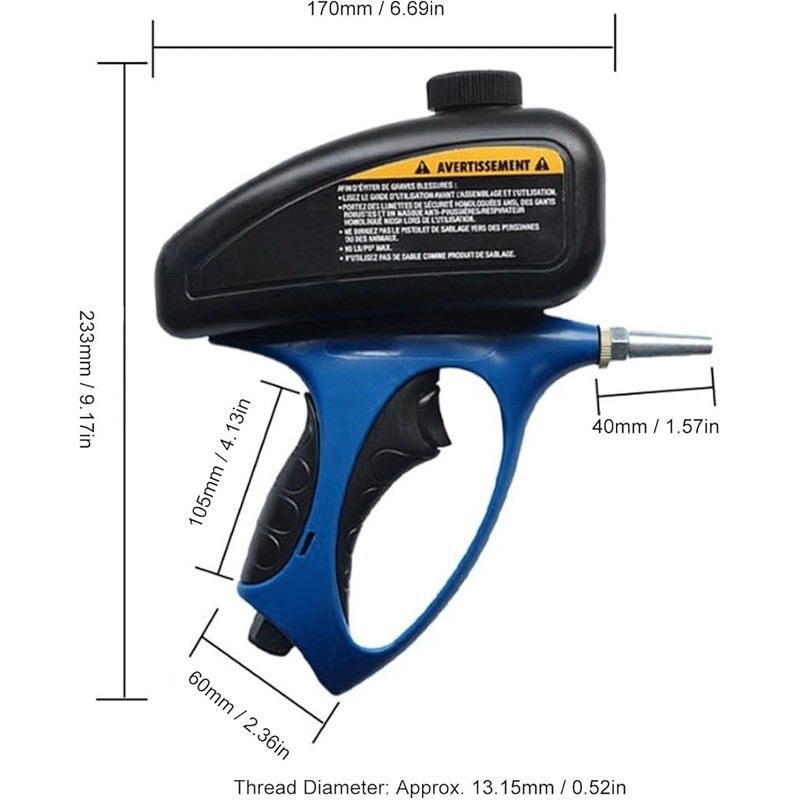 Abrasive Soda Blasting Machine Multi-media Air Blaster Cleaning Projects New