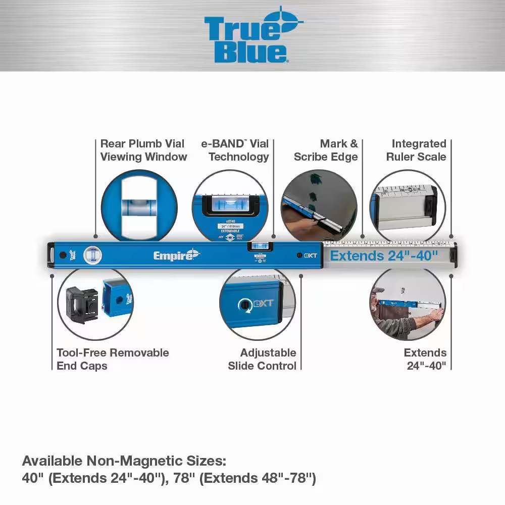 True Blue Extendable Box Level Set (2-Pack)