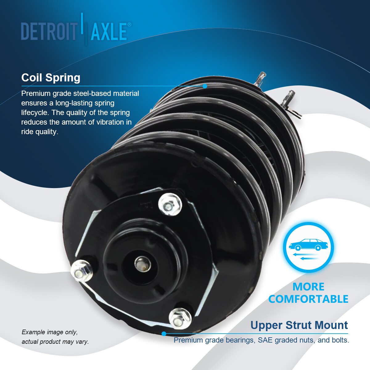 Front Coil Spring Strut & Sway Bar Link for 2003 2004 - 2007 Nissan Murano 3.5L