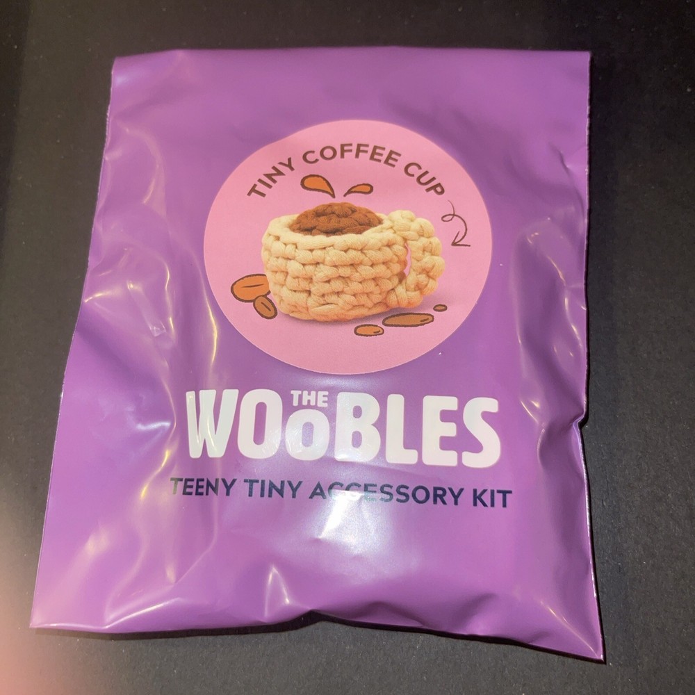 The Woobles Crochet Mini Kit Tiny Coffee Cup