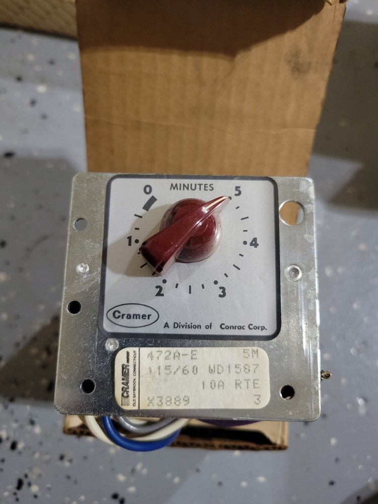 Cramer Furnace Timer 115/60 WD1587 Model 472A-E