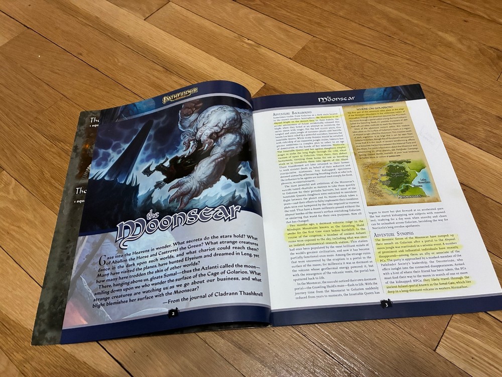 Pathfinder RPG The Moonscar RPG D&D 3.5 D20