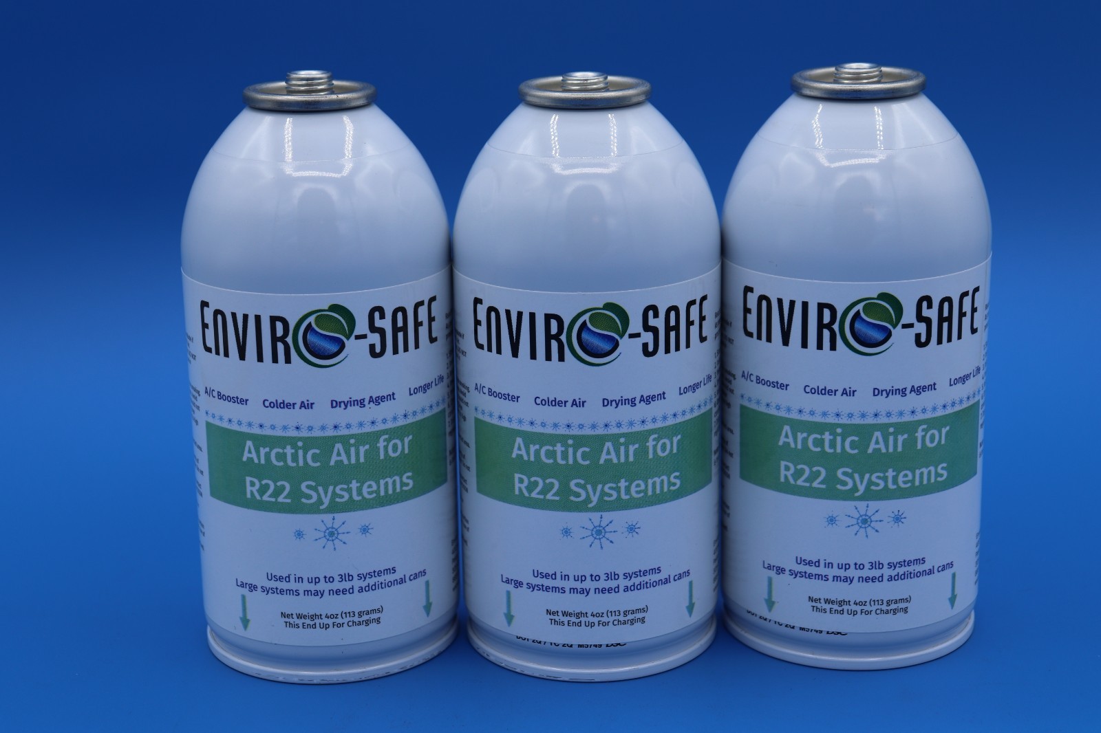 Envirosafe Arctic Air for R22, AC  Support, Envirosafe, (3) 4 oz cans