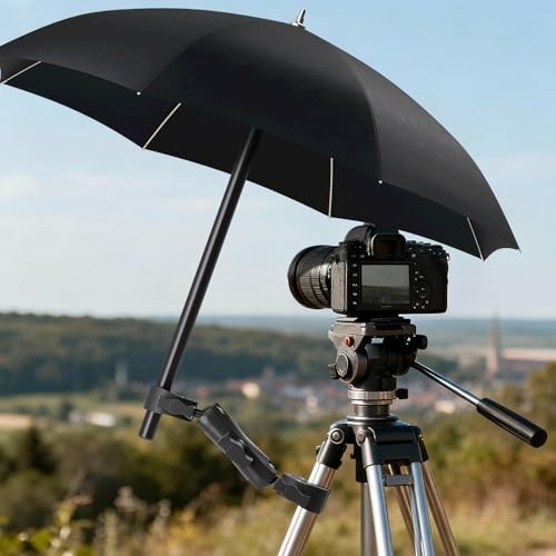 Super Double Clamp Mount Umbrella Camera Pole Clamp Holder,360° Magic Socket