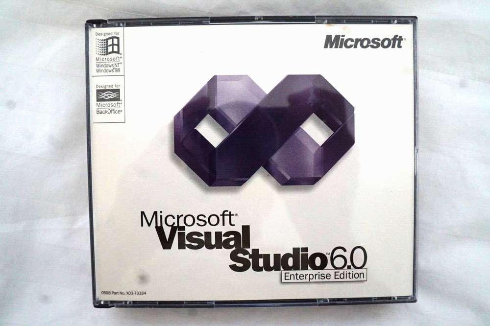 Microsoft Visual Studio Enterprise 6.0 6 Windows 95 ~ 11 Retail 3 CD's KEY #3