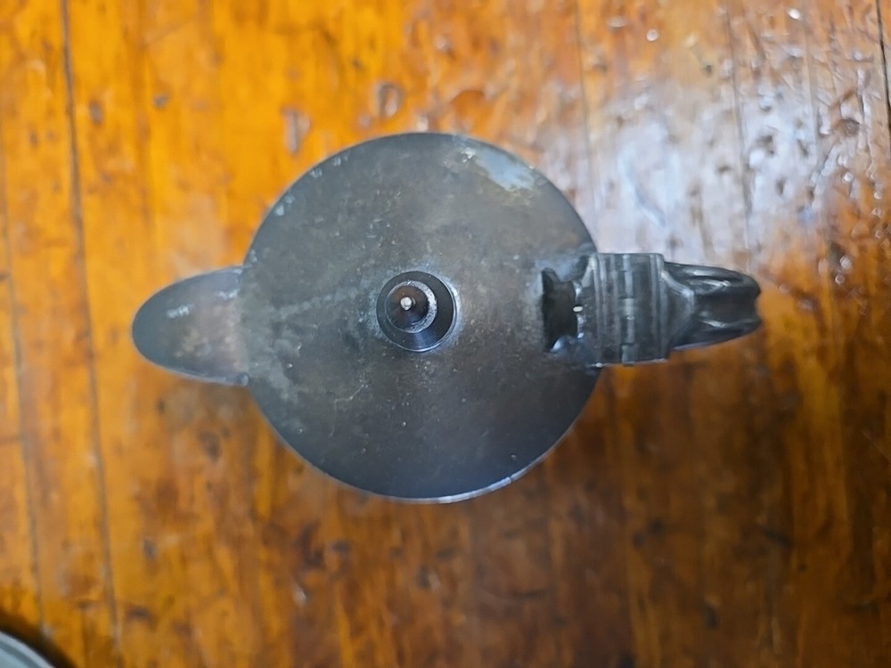 Antique Meriden Silverplate Jug Pitcher and Stand With Handle