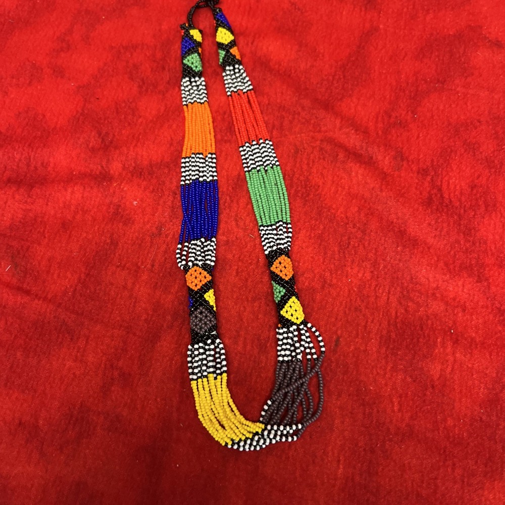 TRIBAL BEADED NECKLACE (2)