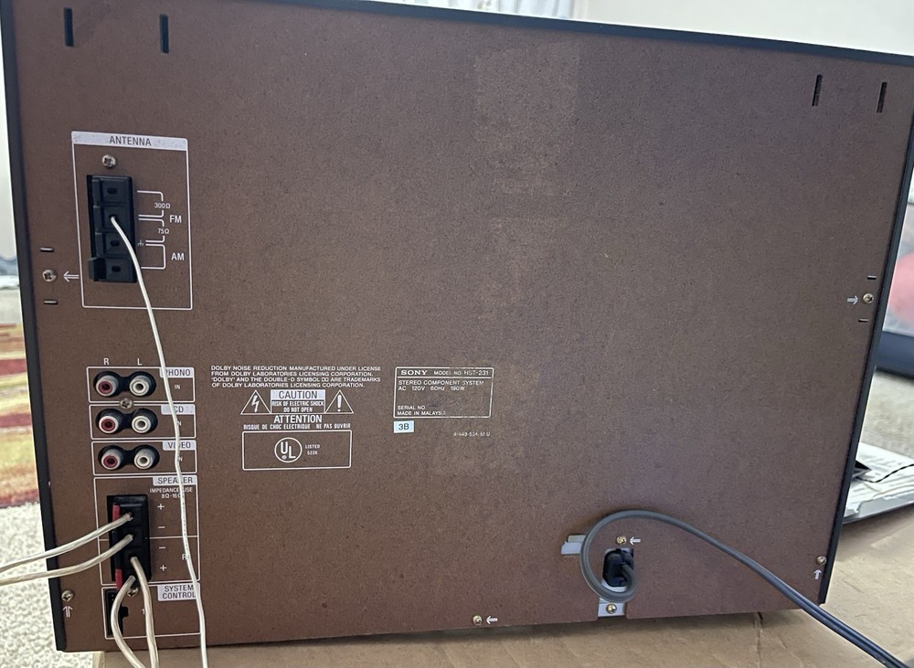 Sony HST-231 Controlled Hi-Fi Stereo Component System