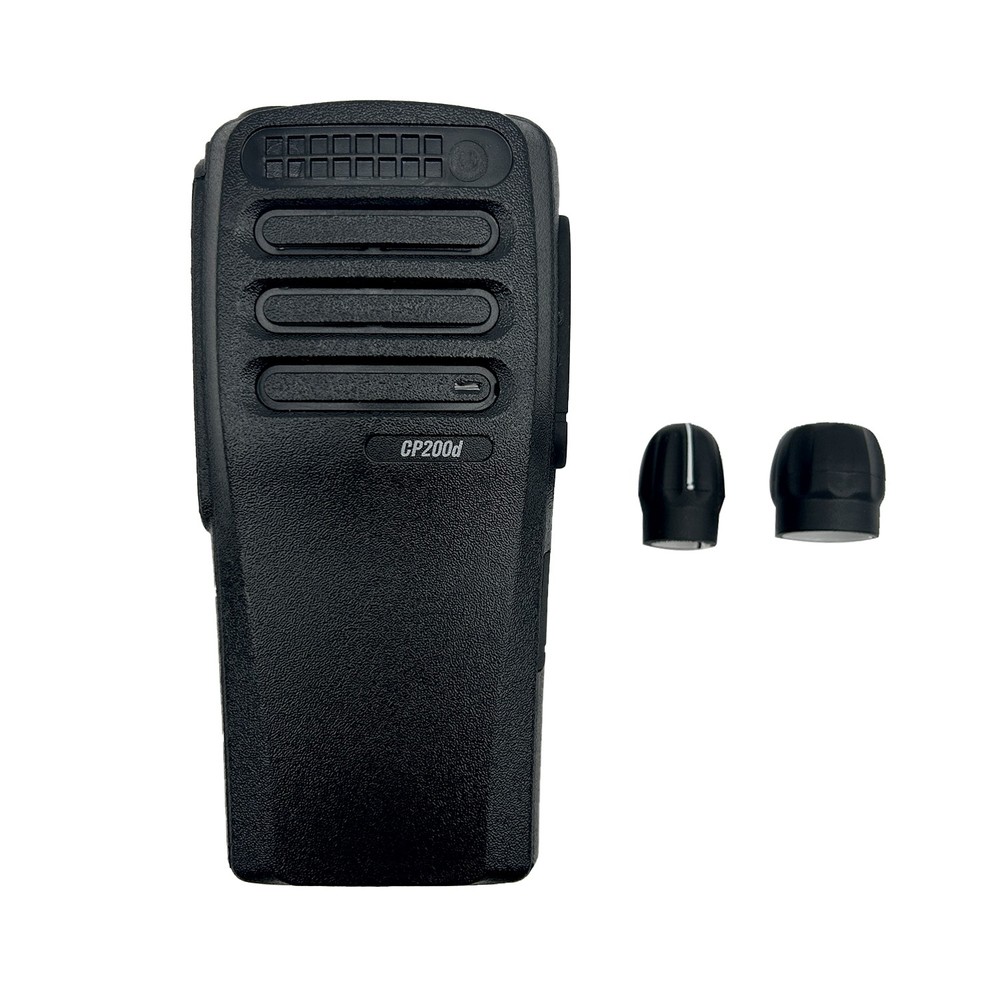 10SET Replacement CP200d Housing Case With Speaker +Mic for CP200D Oval button