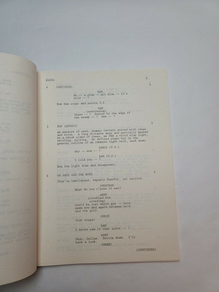 PROJECT U.F.O. / Albert Aley 1978 TV Script, "The Scoutmaster Incident"